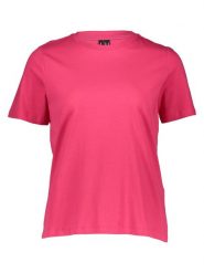 Vero Moda Koszulka w kolorze różowym rozmiar: XL. Różowe bluzki damskie Vero Moda, xl, bez wzorów, z bawełny, bez kołnierzyka, bez ramiączek. Za 43.68 zł.