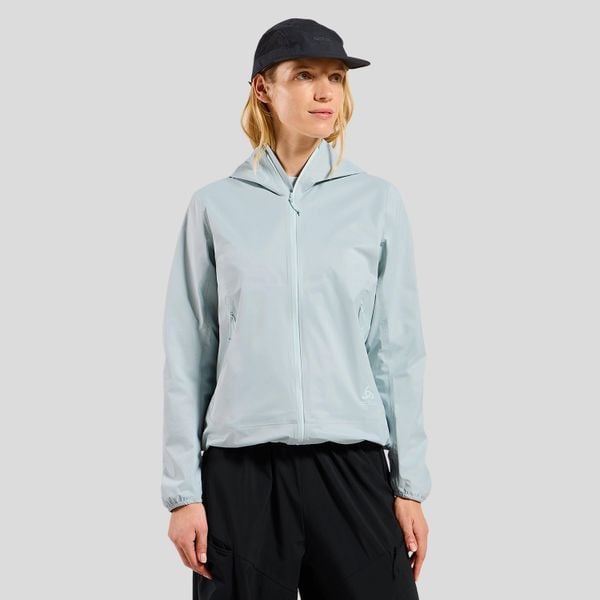 Kurtka damska ODLO Jacket hardshell ESSENTIAL 2.5L WATERPROOF. Niebieskie kurtki damskie Odlo, l, bez wzorów, z hardshellu, z kapturem. Za 829.99 zł.