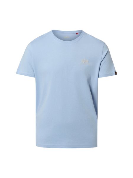Alpha Industries T-shirt Mężczyźni Bawełna niebieski, M. Niebieskie t-shirty męskie Alpha Industries, m, bez wzorów, z bawełny, bez kołnierzyka. Za 79.95 zł.