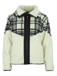 Peak Mountain Kurtka polarowa "Aliesse" w kolorze beżowym rozmiar: L. Brązowe kurtki damskie Peak Mountain, l, bez wzorów, z polaru, bez kaptura. Za 217.99 zł.