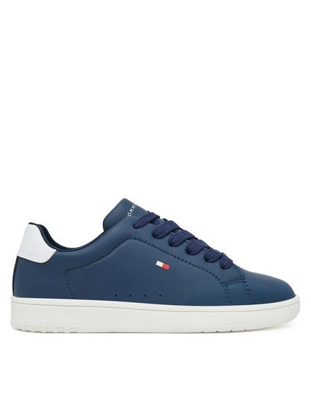 Tommy Hilfiger Sneakersy Low Cut Lace-Up T3X9-34073-1355X S Granatowy. Niebieskie buty sportowe chłopięce Tommy Hilfiger, ze skóry, bez zapięcia. Za 199.99 zł.
