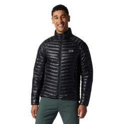 Kurtka turystyczna Mountain Hardwear Ghost Whisperer/2. Czarne kurtki męskie MOUNTAIN HARDWEAR, l, bez wzorów, z puchu, bez kaptura. Za 1,688.00 zł.