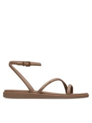 Crocs Sandały Miami Ankle Strap Sandal 212256 Brązowy. Brązowe sandały damskie Crocs, bez wzorów, z tworzywa sztucznego, bez obcasa, na płaskiej podeszwie. Za 179.99 zł.