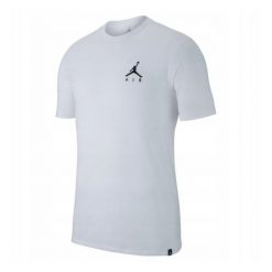 Koszulka Air Jordan Jumpman Dri-FIT Embroidered Tee. Białe bluzki damskie Jordan, bez wzorów, sportowe, bez kołnierzyka, bez ramiączek. Za 124.20 zł.