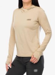 Bluza termoaktywna damska Turbat Hike Lite LS Hood Thermo T-Shirt. Brązowe bluzy z kapturem damskie TURBAT, m, z elastanu. Za 164.99 zł.