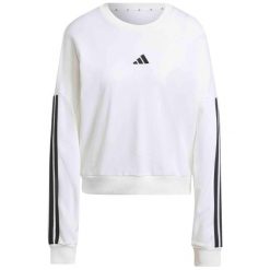 Bluza damska Adidas W 3S FT SWT JD5285 biała, długi rękaw. Białe bluzy bez kaptura damskie Adidas, s, bez wzorów, bez ramiączek, długie, bez kaptura. Za 218.50 zł.