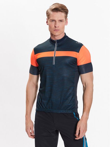 CMP Koszulka rowerowa 33N6777 Granatowy Regular Fit. Niebieskie t-shirty sportowe męskie CMP, m, z syntetyku, bez ramiączek. Za 249.99 zł.