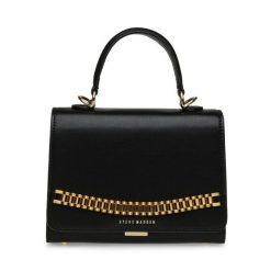 Torebka Steve Madden. Czarne torebki klasyczne damskie Steve Madden, bez wzorów, bez dodatków. Za 489.99 zł.