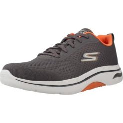 Buty SKECHERS GO WALK ARCH FIT 2.0 Szary. Szare buty sportowe na co dzień damskie Skechers, bez wzorów, z tkaniny. Za 387.99 zł.