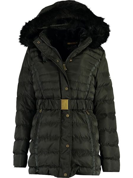 Geographical Norway Płaszcz zimowy "Bilbord" w kolorze czarnym rozmiar: L. Czarne płaszcze damskie Geographical Norway, na zimę, l, bez wzorów, z puchu. Za 340.99 zł.