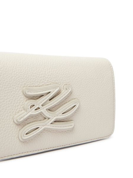 KARL LAGERFELD Torebka B2W30272 Biały. Białe listonoszki damskie Karl Lagerfeld, bez wzorów, ze skóry, bez dodatków. Za 579.99 zł.
