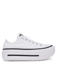 Converse Trampki Chuck Taylor All Star Lift Double Stack Platform A15491C Biały. Białe trampki i tenisówki damskie Converse, bez wzorów, z materiału. Za 329.99 zł.
