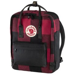 Plecak miejski Fjallraven Kanken Re-Wool - red/black. Czerwone plecaki męskie Fjällräven, bez wzorów. Za 550.99 zł.