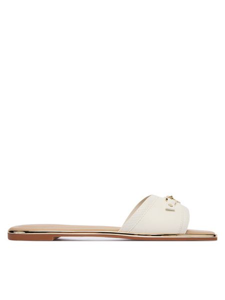 Aldo Klapki Alamassi 13804515 Biały. Białe klapki damskie Aldo, bez wzorów, ze skóry, bez obcasa. Za 229.99 zł.