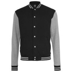 Kurtka Urban Classic 2-tone college sweat. Czarne kurtki męskie Urban Classics, m, bez wzorów, bez kaptura. Za 243.50 zł.