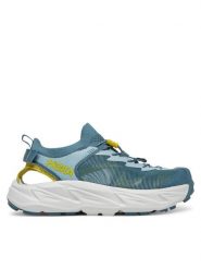 Hoka Sandały Hopara 2 1147650 Niebieski. Niebieskie sandały męskie HOKA, z materiału, bez zapięcia. W wyprzedaży za 449.99 zł.