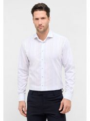 Eterna Koszula - Modern fit - w kolorze biało-niebieskim rozmiar: 38. Białe koszule męskie Eterna, bez wzorów, z bawełny, bez kołnierzyka, bez ramiączek. Za 114.44 zł.