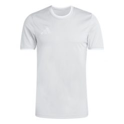 Koszulka męska adidas Entrada Jersey. Białe t-shirty sportowe męskie Adidas, l, z jersey, bez ramiączek, na fitness i siłownię, climacool (adidas). Za 60.99 zł.