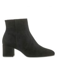 Högl Skórzane botki w kolorze czarnym rozmiar: 40. Czarne botki damskie HÖGL, ze skóry, eleganckie, bez obcasa, bez zapięcia. Za 335.82 zł.