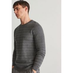 Sweter - Szary. Szare swetry klasyczne damskie Reserved, l, bez kołnierzyka. Za 49.99 zł.