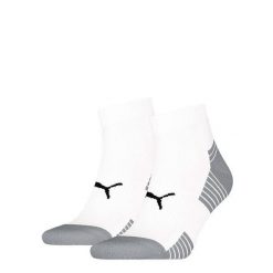 Skarpety PUMA Sport Cushioned Quarter 2 pary. Białe skarpetki damskie Puma, bez wzorów, z elastanu. Za 62.99 zł.