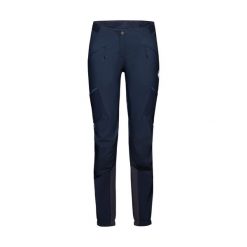 Spodnie softshell damskie Mammut Aenergy IN Hybrid. Niebieskie spodnie dresowe damskie Mammut, m, bez wzorów, z softshellu. Za 609.99 zł.