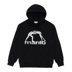 Bluza MANTO Metal 24. Czarne bluzy sportowe damskie Manto, xl, bez wzorów, bez ramiączek, bez kaptura. Za 289.99 zł.