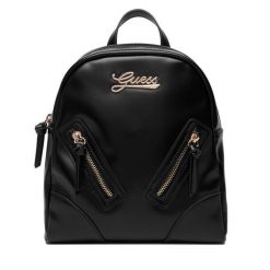 Plecak Guess. Czarne plecaki damskie Guess, z aplikacjami. Za 329.99 zł.