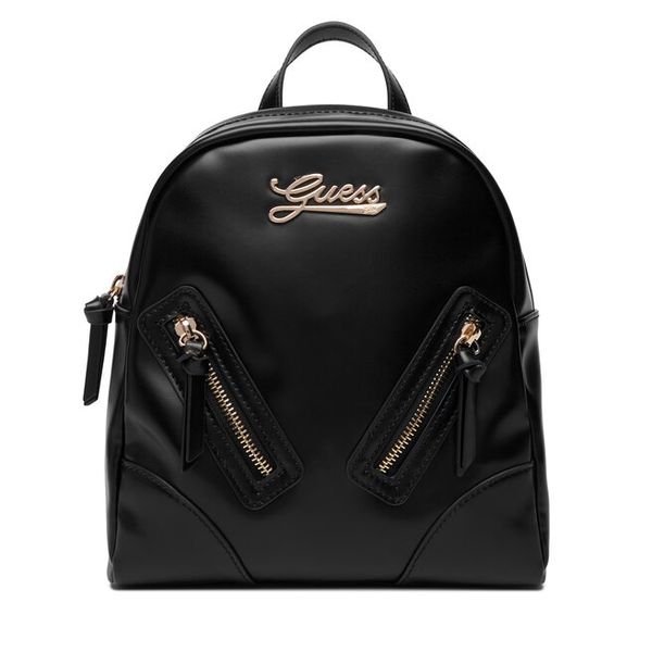 Plecak Guess. Czarne plecaki damskie Guess, z aplikacjami. Za 329.99 zł.