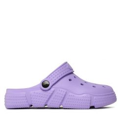 Klapki CRUZ. Fioletowe klapki damskie CRUZ, bez wzorów, bez obcasa. Za 49.99 zł.