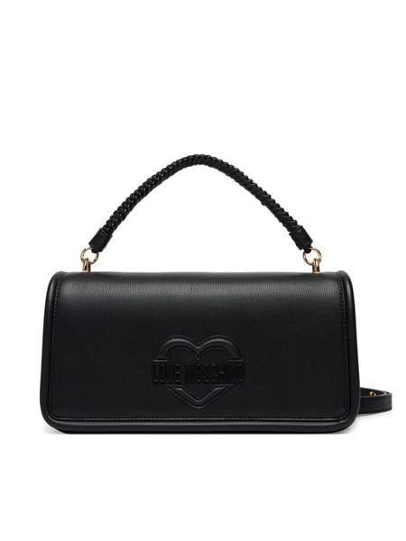 LOVE MOSCHINO Torebka JC4096PP1OLL0000 Czarny. Czarne torebki klasyczne damskie Love Moschino, bez wzorów, ze skóry, bez dodatków. Za 1,009.00 zł.