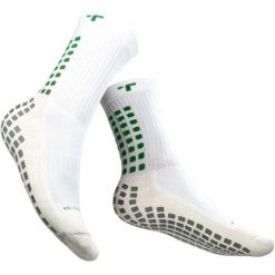 Skarpetki antypoślizgowe TRUsox Mid-Calf Cushion3.0. Białe skarpetki męskie Macron, w ażurowe wzory, z materiału. Za 195.00 zł.