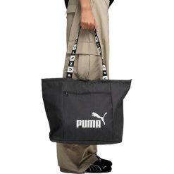 Bag Puma Base Shopper. Czarne shopper bag damskie Puma, bez wzorów, z poliesteru, bez dodatków. Za 290.00 zł.