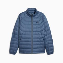 Kurtka puchowa męska Puma PACKLITE DOWN niebieska 68521580 r M. Niebieskie kurtki męskie Puma, l, bez wzorów, z puchu, bez kaptura. Za 324.62 zł.