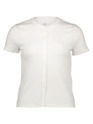 GAP Bluzka w kolorze białym rozmiar: XL. Białe bluzki damskie GAP, xl, bez wzorów, bez kołnierzyka, bez ramiączek. Za 64.95 zł.