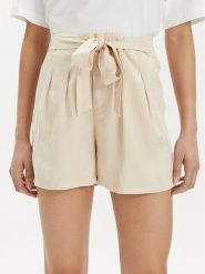 Vero Moda Szorty materiałowe Mia 10209543 Beżowy Slim Fit. Brązowe szorty damskie Vero Moda, bez wzorów, z lyocellu. W wyprzedaży za 109.99 zł.