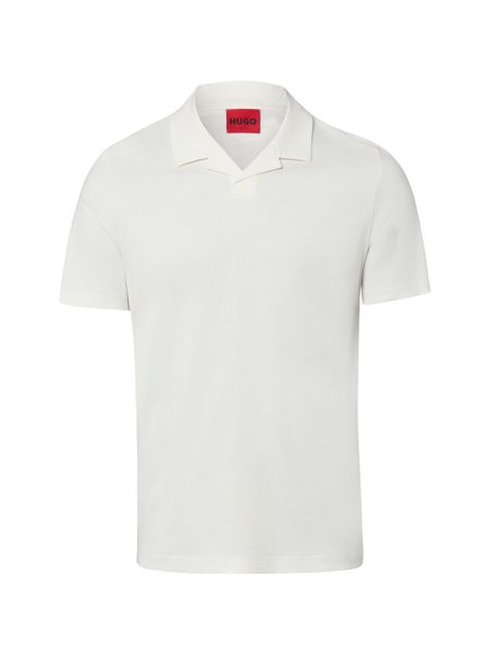 HUGO koszulka polo Mężczyźni Bawełna biały, XL. Białe koszulki polo męskie Hugo, m, bez wzorów, z bawełny, bez ramiączek. Za 379.95 zł.