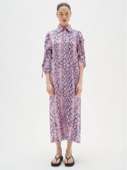 InWear Sukienka letnia Dwyn 301881 Różowy Loose Fit. Czerwone sukienki damskie InWear, na lato, bez wzorów, z wiskozy, bez kołnierzyka, bez ramiączek, koszulowe. Za 459.99 zł.