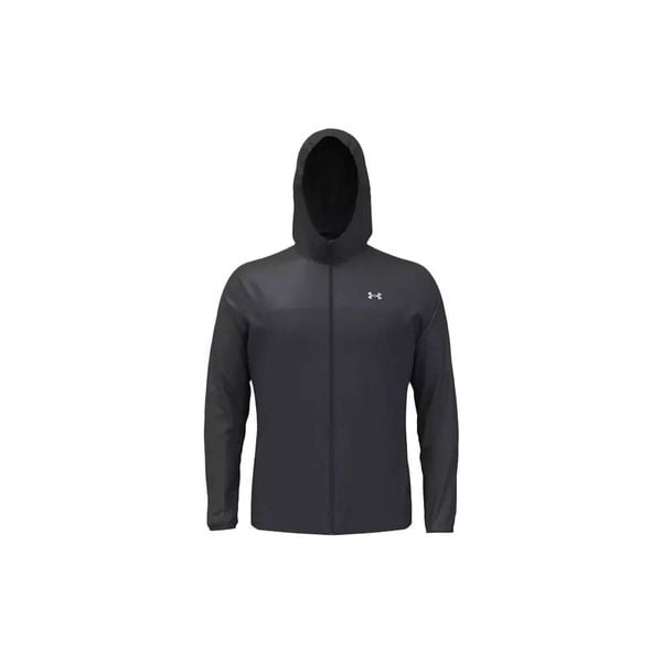 Kurtka wodoodporna Under Armour Velociti Pro Storm. Czarne kurtki treningowe męskie Under Armour, bez wzorów, do biegania. Za 474.50 zł.
