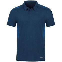 Damska koszulka polo Jako Challenge. Niebieskie bluzki sportowe damskie Jako, z elastanu, bez kołnierzyka, bez ramiączek. Za 238.00 zł.