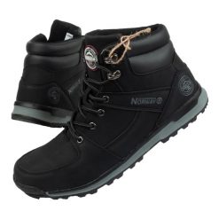 Buty sportowe Geographical Norway NIAGARA-GN BLACK. Czarne buty sportowe na co dzień męskie Geographical Norway, na zimę, z gumy, bez zapięcia, trekkingowe. Za 159.00 zł.