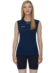 Mammut Top funkcyjny "Aenergy FL Cap" w kolorze granatowym rozmiar: M. Niebieskie topy damskie Mammut, m, bez wzorów, bez kołnierzyka. Za 164.95 zł.