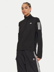 Adidas Bluza techniczna Own the Run IK7440 Czarny Regular Fit. Czarne bluzy bez kaptura damskie Adidas, xl, bez wzorów, z syntetyku, bez ramiączek, bez kaptura. Za 189.99 zł.