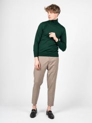 Takeshy Kurosawa Sweter | 83475 | Maglia D/Vita Calato Lana | Mężczyzna | Zielony. Zielone swetry męskie Takeshy Kurosawa, m, bez wzorów, z dzianiny, bez kołnierzyka. W wyprzedaży za 369.00 zł.
