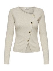 JDY Koszulka "Freya" w kolorze beżowym rozmiar: XS. Brązowe bluzki damskie JDY, xs, bez wzorów, prążkowane, bez kołnierzyka. Za 57.60 zł.