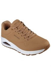 Buty do chodzenia męskie Skechers Uno Stand ON Air. Brązowe buty sportowe na co dzień męskie Skechers, na lato, z gumy, bez zapięcia, trekkingowe. Za 372.95 zł.