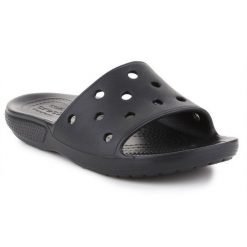 Klapki Crocs Classic Slide Black 206121-001 czarne. Czarne klapki i japonki męskie z materiału. Za 239.37 zł.