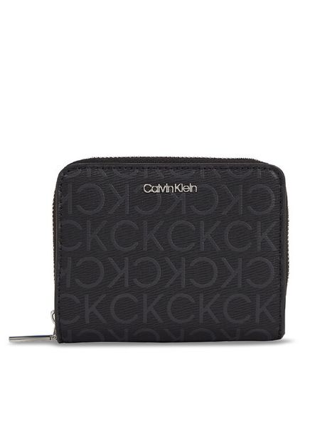 Calvin Klein Portfel Ck Must Md Z/A Wallet_Epi Mono K60K611932 Czarny. Czarne portfele damskie CALVIN KLEIN, bez wzorów, ze skóry. Za 169.99 zł.