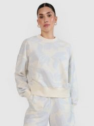 4F Bluza dresowa nierozpinana bez kaptura damska - multikolor S. Bluzy bez kaptura damskie 4f, s, z bawełny. W wyprzedaży za 99.99 zł.