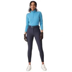Damskie spodnie jeździeckie o pełnej przyczepności PS of Sweden Britney Winter. Niebieskie spodnie materiałowe damskie PS OF SWEDEN, bez wzorów, z jersey, z podwyższonym stanem. Za 869.55 zł.